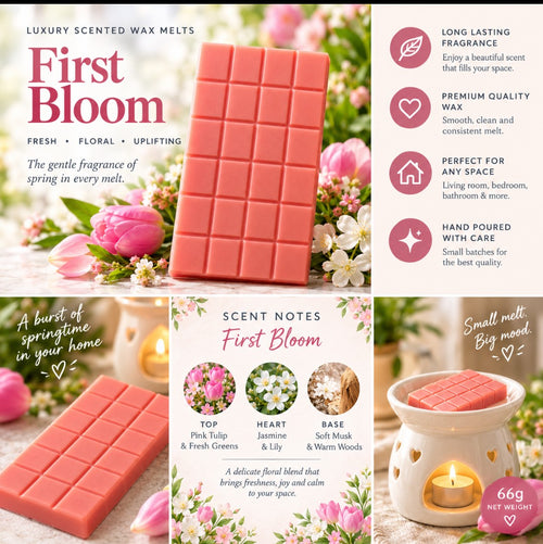 First Bloom Scented Wax Melt Snap Bar